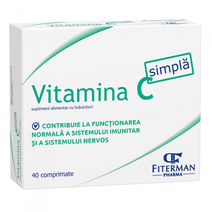 Vitamina C 180mg, 40 de comprimate, Fiterman