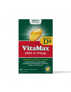 Vitamax vitamina D3 2800UI, 12 capsule moi, Omega Pharma