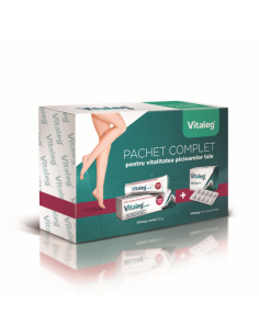 Pachet Vitaleg, 60 de comprimate  Vitaleg crema, 50 de...