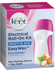 Veet easy wax roll-on starter kit