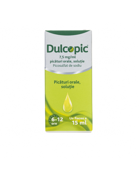 Dulcopic 7,5mg/ml, picaturi orale, 15 ml, Sanofi, Sanofi Romania S.R.L. - Romania