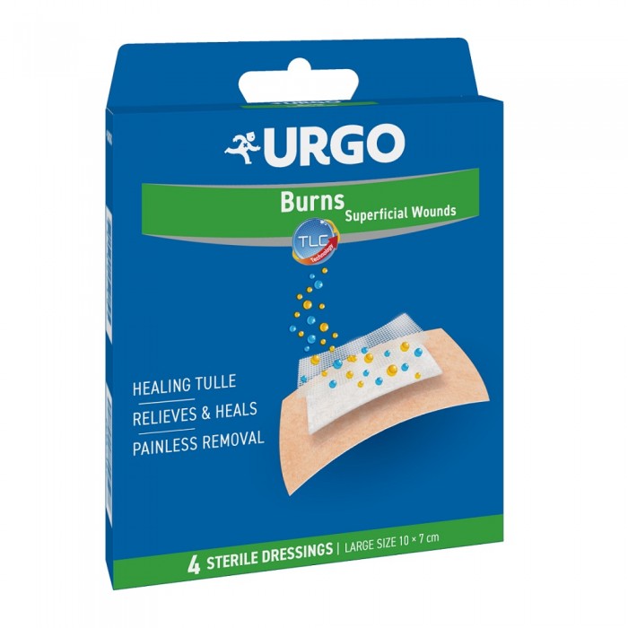 Urgo adh arsuri 10cm x7cm x 4 buc