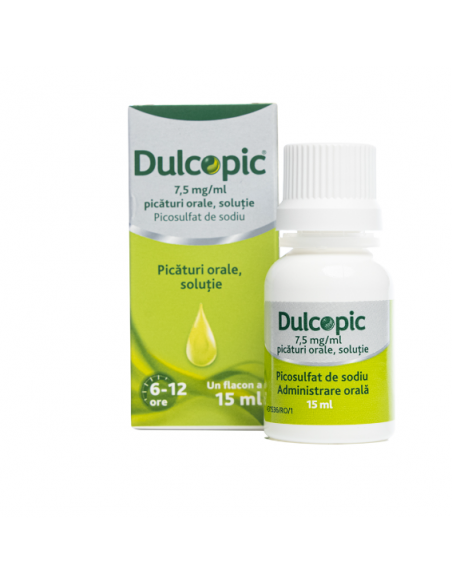 Dulcopic 7,5mg/ml, picaturi orale, 15 ml, Sanofi, Sanofi Romania S.R.L. - Romania