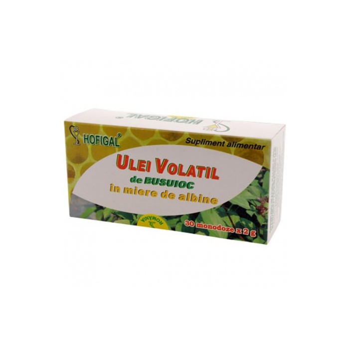 Ulei volatil de busuioc in miere de albine  30 mon x 2 g