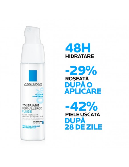 Toleriane Dermallergo Fluid Hidratant, Calmant Si Reparator 40 Ml, La Roche-Posay
