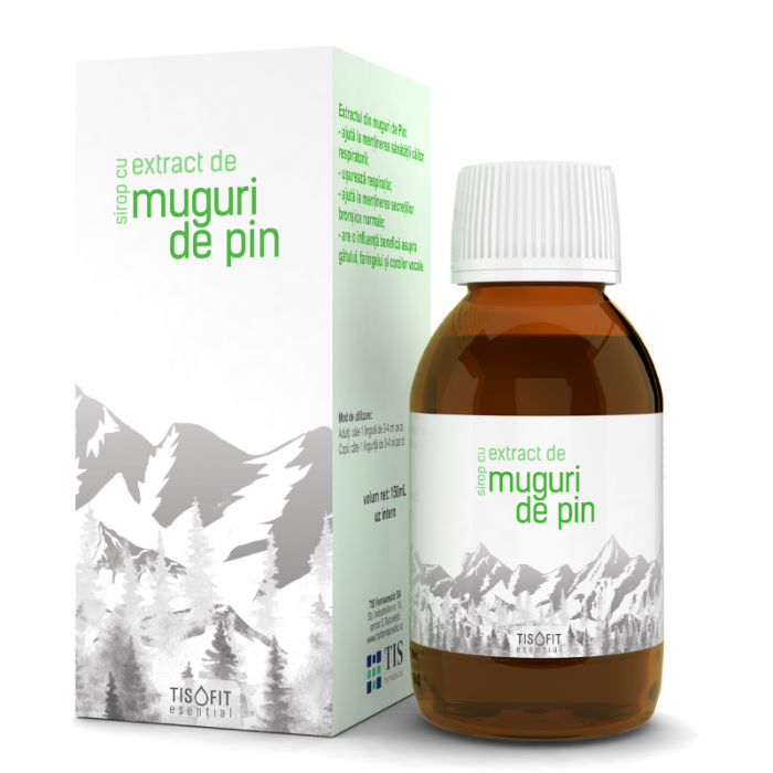 Tisofit sirop muguri de pin, 150ml, Tis Farmaceutic