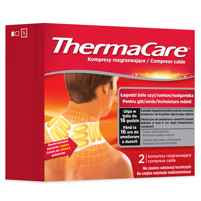 ThermaCare comprese calde pt gat/umar/incheietura mainii x 2buc