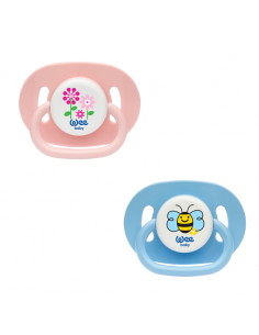 Suzeta din silicon ovală cu desen, nr. 1, cod 829 – Wee Baby