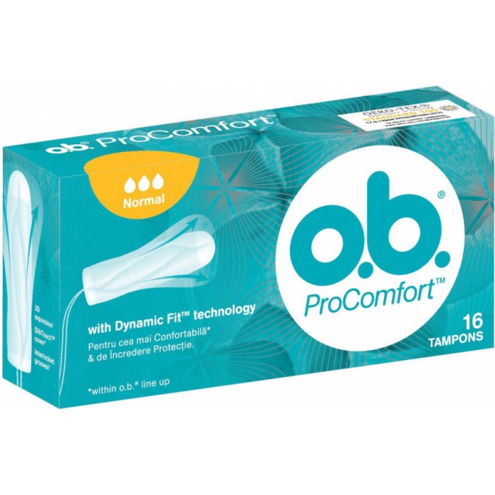 O.B. Procomfort normal, 16 buc, Johnson & Johnson