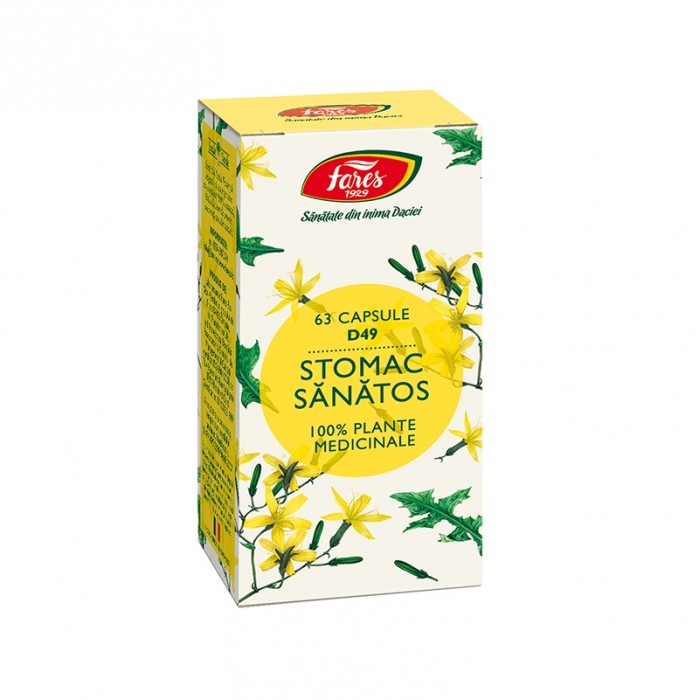 Stomac sanatos, 63 de capsule, Fares
