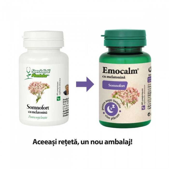 Emocalmmelatonina (fost Somnofort) x 60 cpr