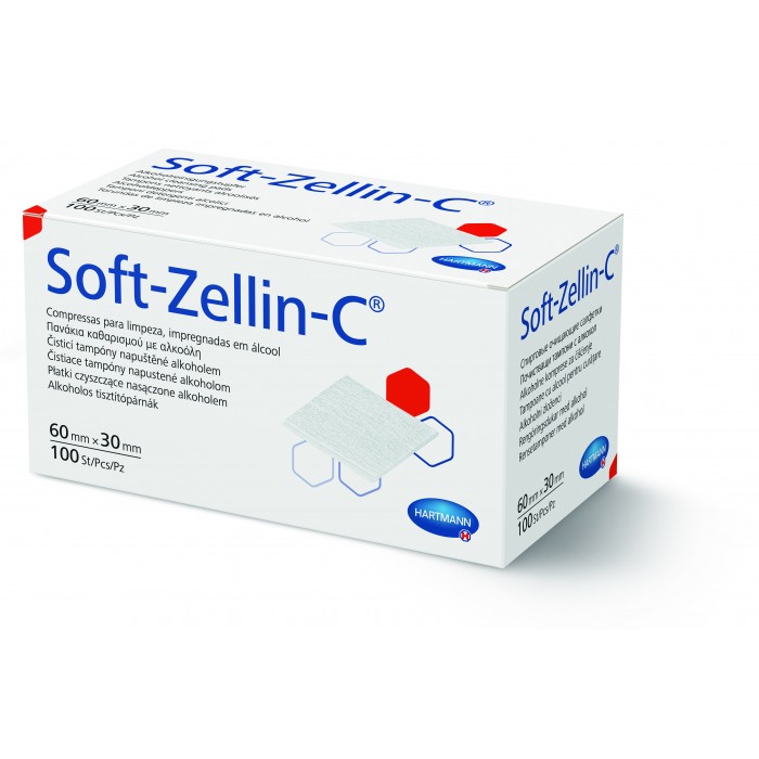 Soft-zellin- tampoane cu alcool, 100 bucati, PAUL HARTMANN AG