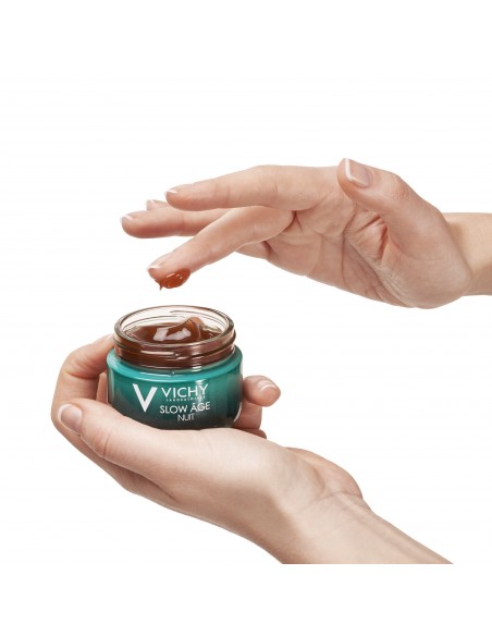 Slow Âge Crema De Noapte Si Masca De Fata Cu Efect Racoritor Pentru Toate Tipurile De Ten, 50Ml, Vichy