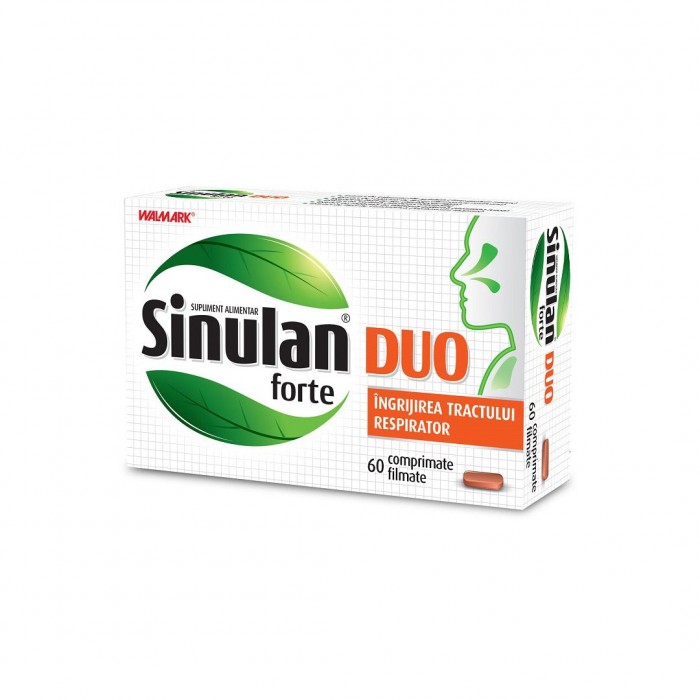 Sinulan duo forte, 60 comprimate, Walmark