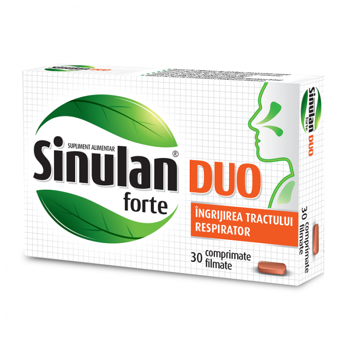 Sinulan duo forte, 30 comprimate, Walmark