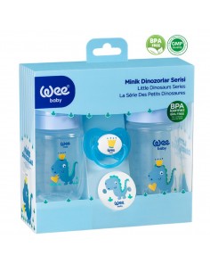 Wee Baby Set Cadou Dino ‒ 6 piese / Albastru