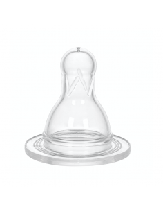 Set de doua tetine din silicon rotunde, anticolici, nr....