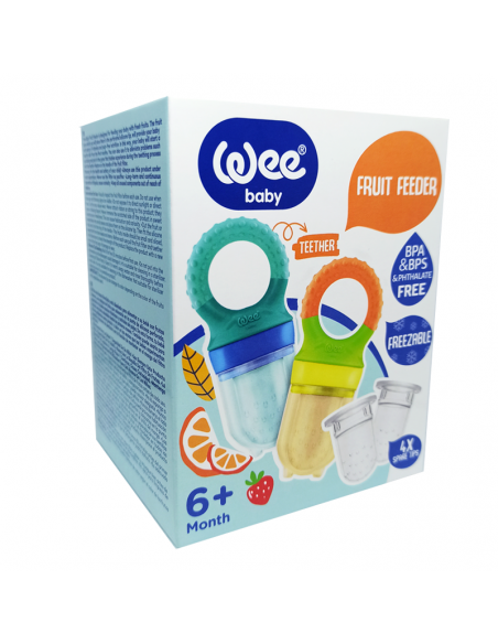 Set de doua suzete pentru pulpa fructelor 4 tetina de rezerva, cod 949