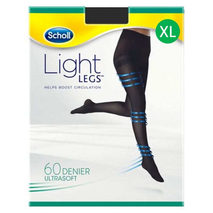 Scholl light legs 60 den black xl