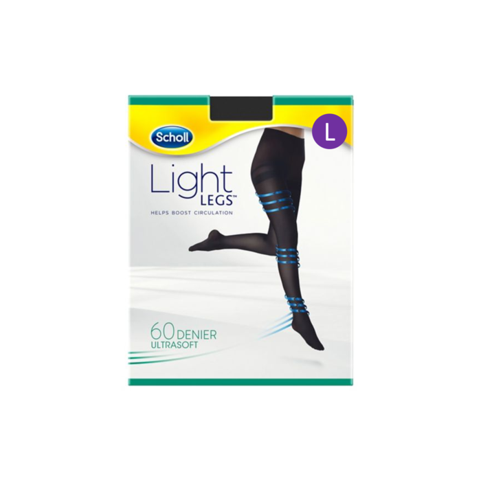 Scholl light legs 60 den black L