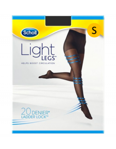 Scholl light legs 20 den black s