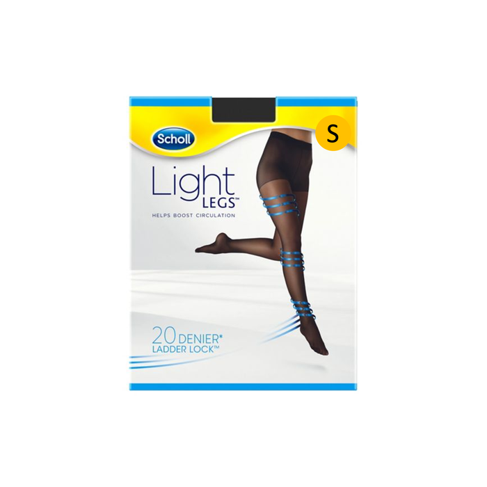 Scholl light legs 20 den black s