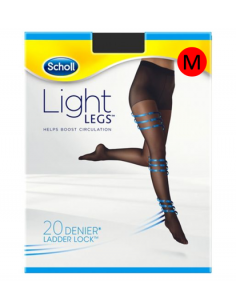 Scholl light legs 20 den black m