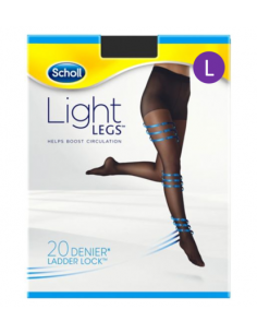 Scholl light legs 20 den black L