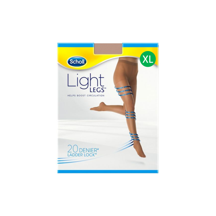 Scholl light legs 20 den beige xl