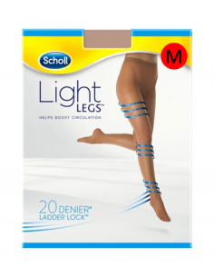 Scholl Light Legs 20 DEN, ciorapi compresivi — M, Bej