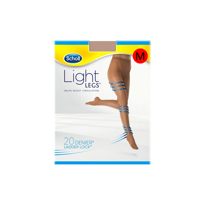 Scholl light legs 20 den beige M
