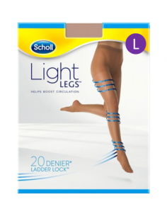 Scholl light legs 20 den beige L