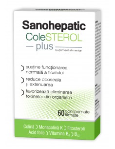 Sanohepatic colesterol plus, 60 comprimate, Zdrovit