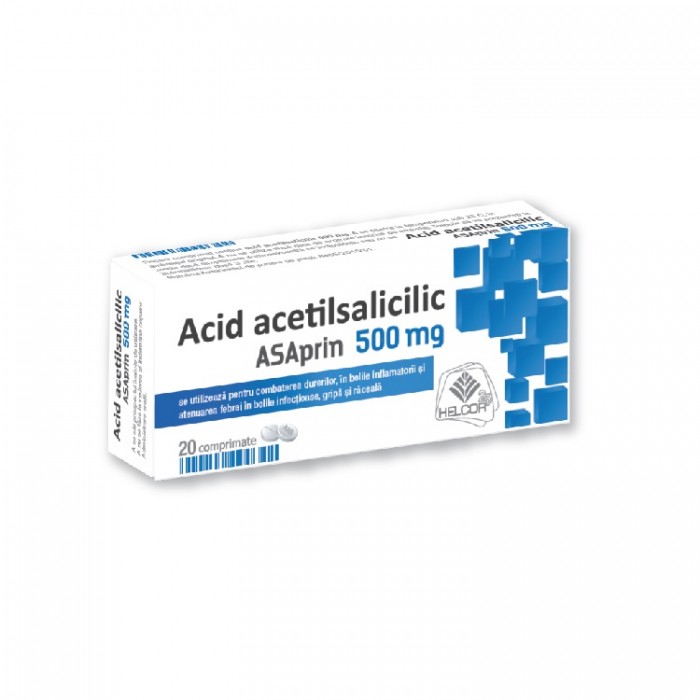 ASAprin 500mg x 20cpr, Helcor Pharma