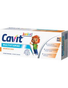 Cavit Junior – 20 tablete masticabile (aromă caise)