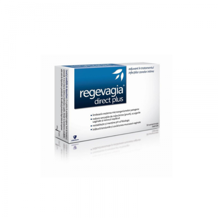 Pachet Regevagia direct plus, 10 comprimate vaginale  Regevagia Intima, gel vaginal, 30 de grame, Aflofarm