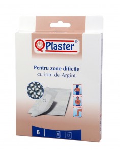 Qplaster plasturi zone dificile cu ioni de argint  x 6 buc