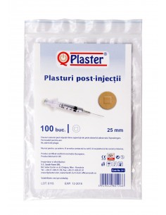 Plasturi rotunzi post-injecții, 25 mm, 100 bucăți — QPlaster