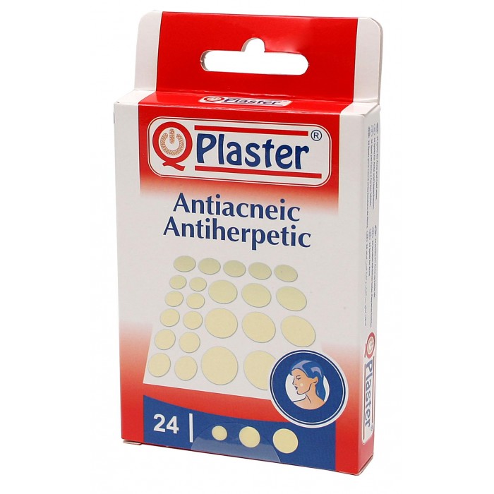 Qplaster plasturi antiacneici antiherpetici  x 24 buc