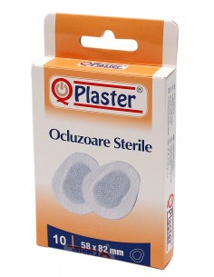 Ocluzoare sterile QPlaster – 10 bucăți (58 × 82 mm)