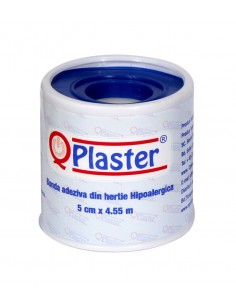 Qplaster leucoplast de hartie, 5cm x 5m, Sarah Farm