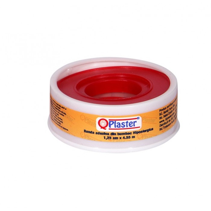 Qplaster leucoplast de bumbac 1.25cm x 5m, Sarah Farm