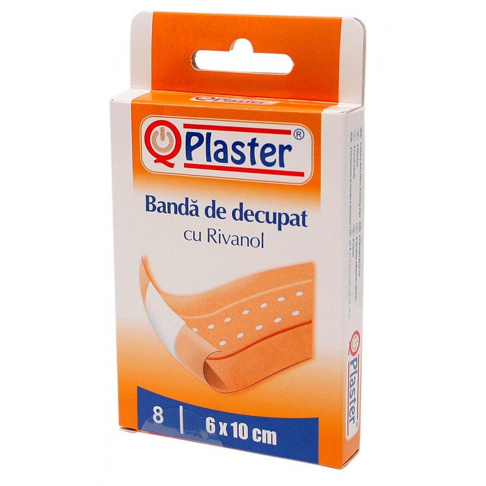 Qplaster banda de decupat cu rivanol  x 8 buc
