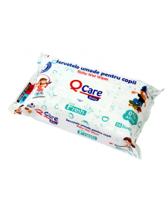 Servetele umede copii Fresh 56 bucăți – Sarah QCare Fresh