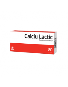 Calciu Lactic, 20 comprimate – Biofarm