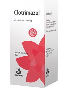 Clotrimazol 1% sol.cut x 25g, Biofarm Sa Romania