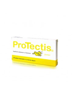 Protectis cu aroma de capsuni, 20 tablete masticabile,...