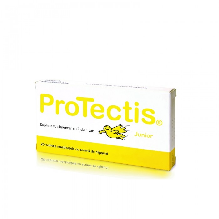 Protectis cu aroma de capsuni, 20 tablete masticabile, Ewopharma