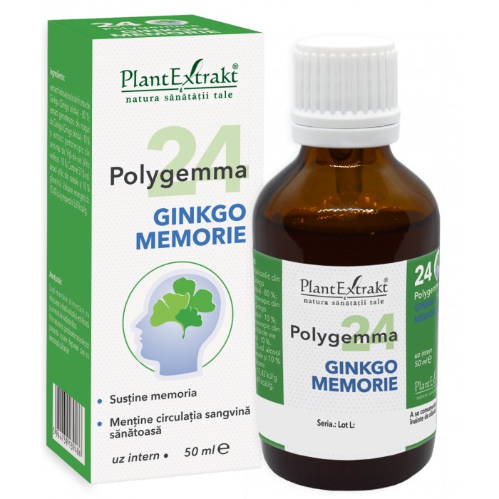 Polygemma nr 24 (ginkgo memorie), 50ml, Plantextrakt