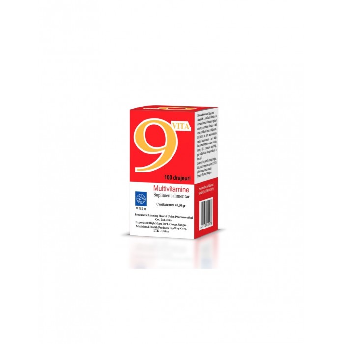 9 Vita, 100 de comprimate, CO&CO